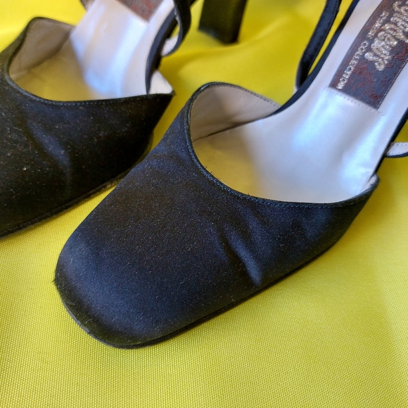 Vintage Leather Black Fabric by INGLEDEWS Spanish Collection Size 7B - Picture 7 of 10